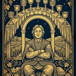 The Nine of Cups: The Gilded Throne of Infinite Contentment