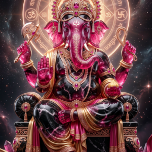Crimson Valor Ganesha