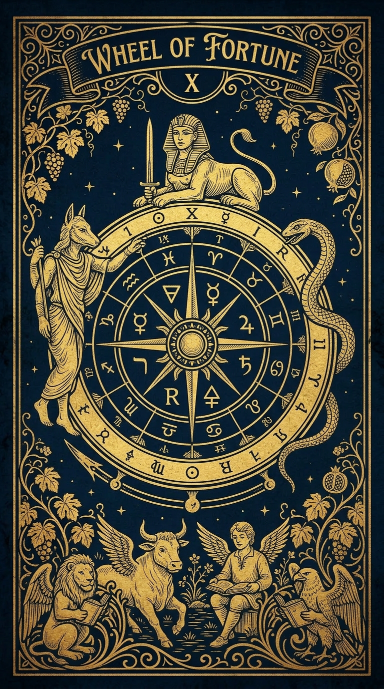 The Wheel of Fortune: Eternal Loom of the Karmic Cycle