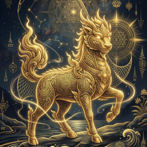 The Radiant Qilin of the Celestial Golden Dawn