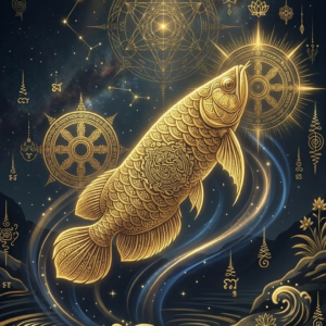 The Auspicious Golden Arowana: Flow of Eternal Abundance